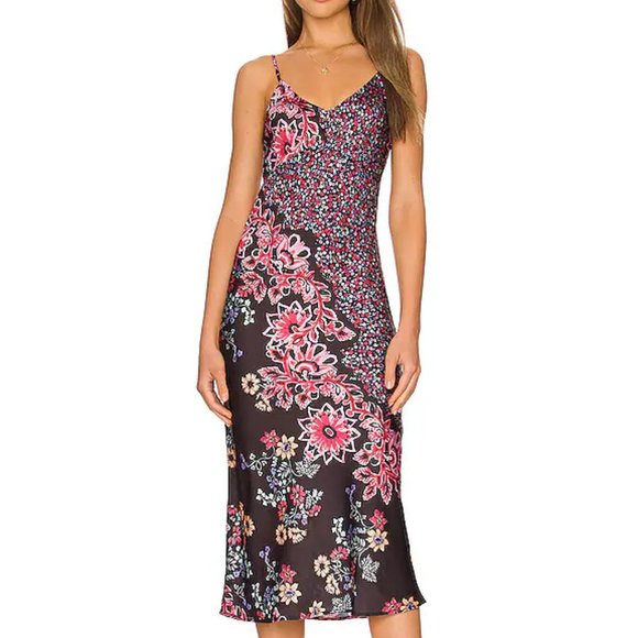 Sale! FREE PEOPLE Your Better Side  Midi Slip Dress  392tnm - Picture 5 of 8
